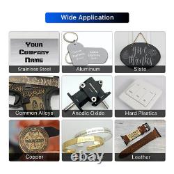 50W Fiber Laser Marking Cutting Machine Metal Jewelry Custom Photo Logo Engraver