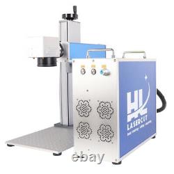 50W Fiber Laser Marking Engraver 175mm Lens Rotary Axis With MAX Laser For Guns