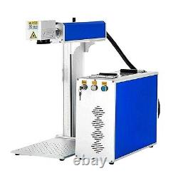 50W Fiber Laser Marking Engraver Engraving Machine Rotary Axis with JPT Laser