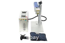 50W Fiber Laser Marking Engraving Machine Raycus & Rotary Axis 200X200MM Ezcad2