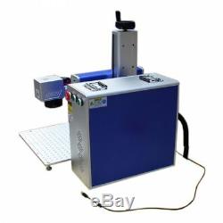 50W Fiber Laser Marking Engraving Machine with Rotary for GUNS/Jewellery/Pet Tag