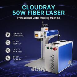 50W Fiber Laser Marking Machine 200200 Engraver Metal with LightBurn EzCad2