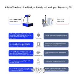 50W Fiber Laser Marking Machine Laser Engraver for Metal, Silver, Stainless