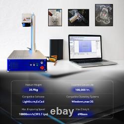 50W Fiber Laser Marking Machine Laser Engraver for Metal, Silver, Stainless