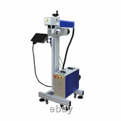 50W Flying RAYCUS Fiber Laser Marking Machine Licensed EZCAD with Rotary Axis