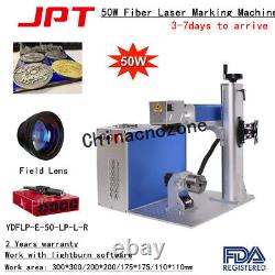 50W JPT 200200mm Fiber Laser Marking/Cutting Machine JCZ Board Rotary Axis