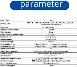 50W JPT 200200mm Fiber Laser Marking Machine Metal Engraver with Rotary Axis