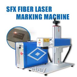50W JPT Fiber Laser Engraver Laser Marking Machine 175mm Lens with 80mm Rotary