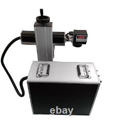 50W JPT Fiber Laser Engraver Marking Machine 5.9x5.9 with Rotary Axis