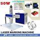 50w Jpt Fiber Laser Engraver Marking Machine For Tumbler, Jewelry + Rotary Axis