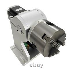 50W JPT Fiber Laser Engraver for Metal Laser Marking with 80mm Rotary
