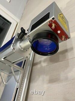 50W JPT Fiber Laser Marking 2 Lenses Easy Focus Rotary #125 LED Light US Support