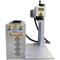 50W JPT Fiber Laser Marking Engraving Engraver Machine with Rotary CA Pickup