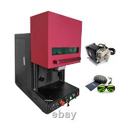 50W JPT Fiber Laser Marking Engraving Machine Enclosed Fiber Machine 110x110mm