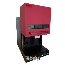 50W JPT Fiber Laser Marking Engraving Machine Enclosed Fiber Machine 110x110mm