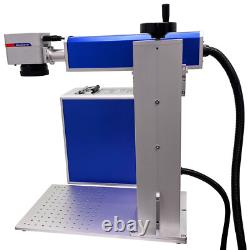 50W JPT Fiber Laser Marking Engraving Machine Fiber Laser Engraver with Rotary