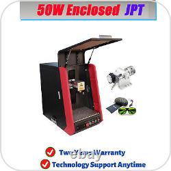 50W JPT Fiber Laser Marking Machine Enclosed Engraver Metal Engraving FDA CE