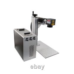 50W JPT Fiber Laser Marking Machine Engraver 220x220mm D80 Rotary Chuck EZCAD