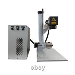 50W JPT Fiber Laser Marking Machine Engraver 220x220mm D80 Rotary Chuck EZCAD