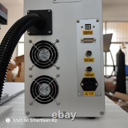 50W JPT Fiber Laser Marking Machine Engraver 220x220mm D80 Rotary Chuck EZCAD
