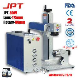 50W JPT Fiber Laser Marking Machine Metal Engraving Steel Aluminum PVC Engraver