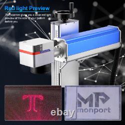 50W Max Raycus Fiber Laser Marking Machine 305305mm Engraver Steel Metal EzCad2