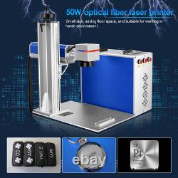 50W Max Raycus Fiber Laser Marking Machine 305305mm Engraver Steel Metal EzCad2