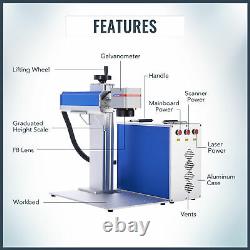 50W Max Source Fiber Laser Engraver 12x12 Marking Machine with Rotary Axis A