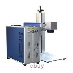 50W Max fiber laser marking machine metal engraver 110mm lens with rotary DHL