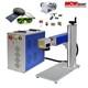 50w Raycus Fiber Laser Marking Machine 200x200mm Engraver With Rotary Chuck
