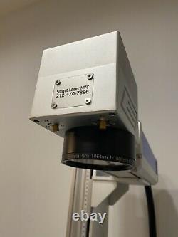 50W Raycus Fiber Laser Marking Machine 2 Lenses Rotary 125 Motorized Z US Stock