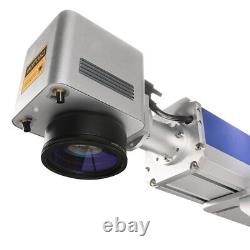 50W Raycus Fiber Laser Marking Machine 300300mm & 80mm Rotary Axis & Lightburn