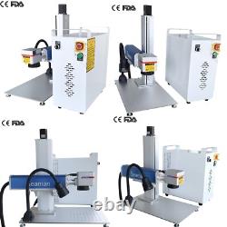 50W Raycus Fiber Laser Marking Machine 8x8 Metal Laser Engraver Marker EzCad2