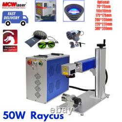 50W Raycus Fiber Laser Marking Machine Metal Engraver Deep Engraving EZCAD