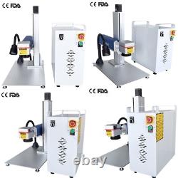50W Raycus Fiber Laser Marking Machine Metal Laser Engraver Marker Rotary 2 Lens