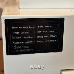 50W Raycus Fiber Laser Marking Machine SM-F50 with Rotary Axis (EZCad/Lightburn)