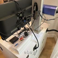 50W Raycus Fiber Laser Marking Machine SM-F50 with Rotary Axis (EZCad/Lightburn)