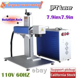 50W Split Fiber JPT Laser Marking Machine Laser Engraving with Rotary Axis FDA