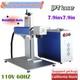 50w Split Fiber Jpt Laser Marking Machine Laser Engraving With Rotary Axis Fda