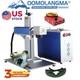 50w Split Fiber Laser Marking Engraver Rotary Axis & Jpt Laser For Tumblers/guns