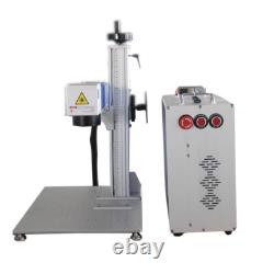 50W Split Fiber Laser Marking Engraver Rotary Axis & JPT Laser for Tumblers/Guns