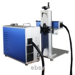 50W Split Fiber Laser Marking Engraver Rotary Axis & JPT Laser for Tumblers/Guns