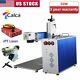 50w Split Fiber Laser Marking Engraving Machine With Rotary Axis Raycus Laser