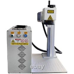 50W Split Fiber Laser Marking Engraving Machine with Rotary Axis Raycus Laser