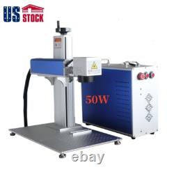 50W Split Fiber Laser Marking Machine JPT Laser Rotation Axis FDA Certified USA