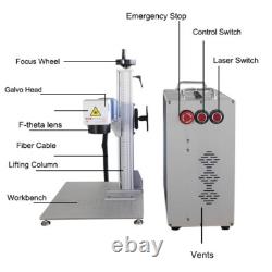 50W Split Fiber Laser Marking Machine JPT Laser + Rotation Axis, FDA US Stock