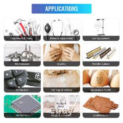 50W Split Fiber Laser Marking Machine Metal Steel Marker Engraver New