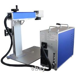 50W Split Fiber Laser Marking Machine with Raycus Laser&Rotary Axis for 2-100mm