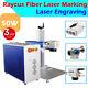 50w Split Raycus Fiber Laser Marking Machine Laser Engraver With Rotary Axis Fda
