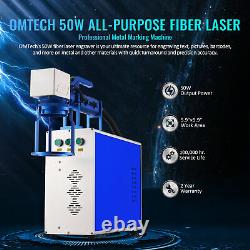 50 Watt Handheld Fiber Laser Marking Machine 5.9x5.9 Metal Marker Engraver